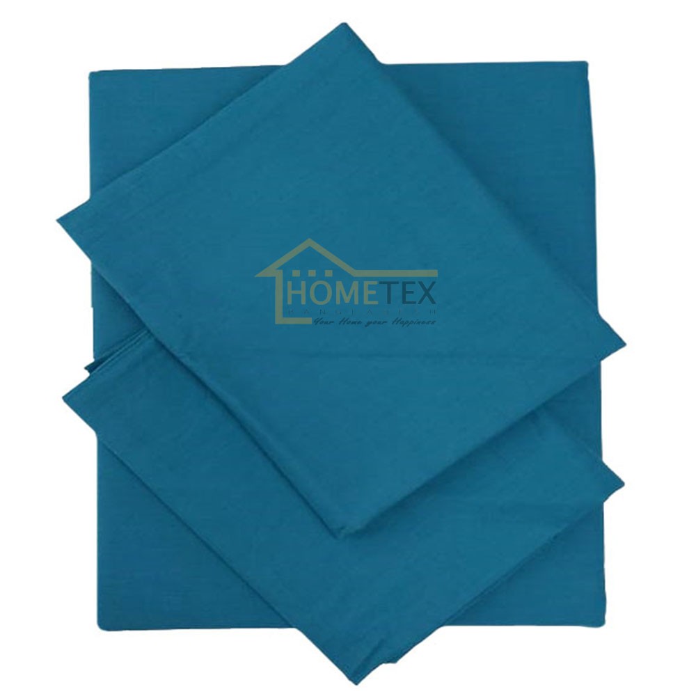 Hometex Teal Bed Sheet Elevate Your Bedroom with Elegant Teal Linen