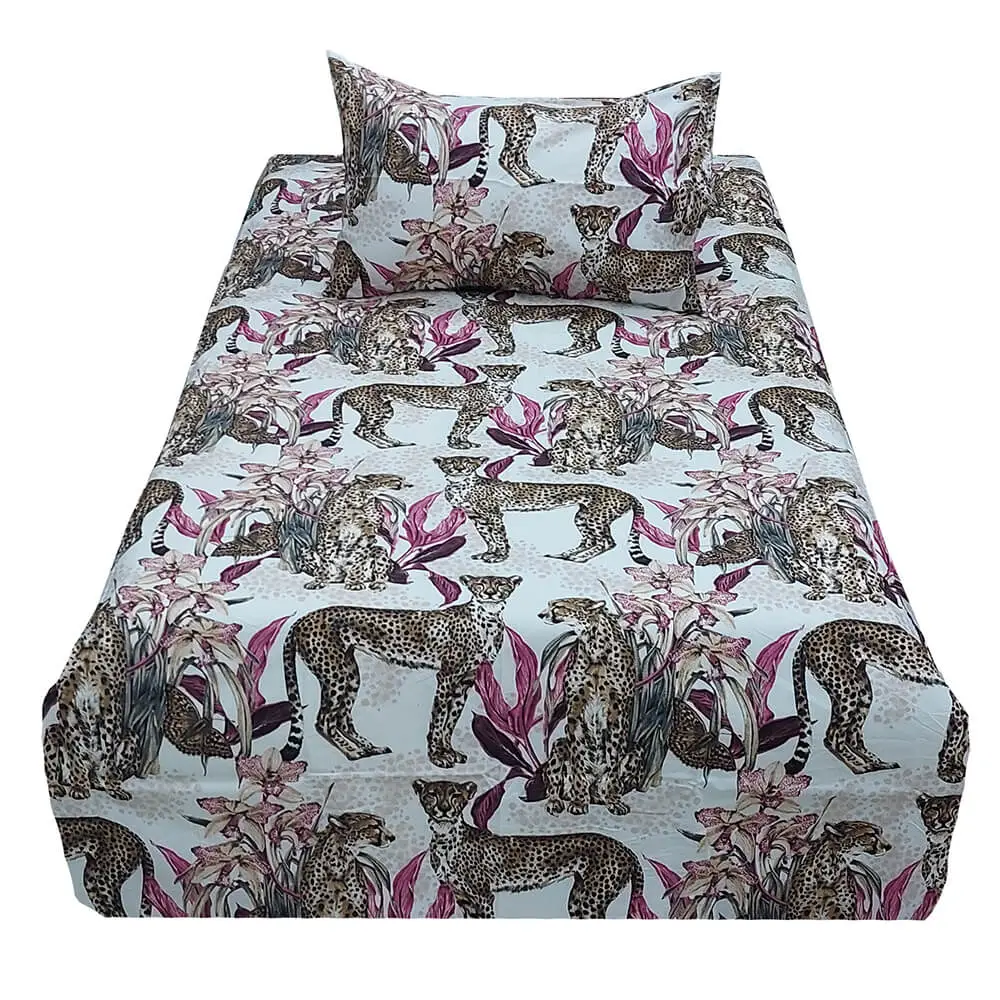 Leopard Forest Single Bed Sheet