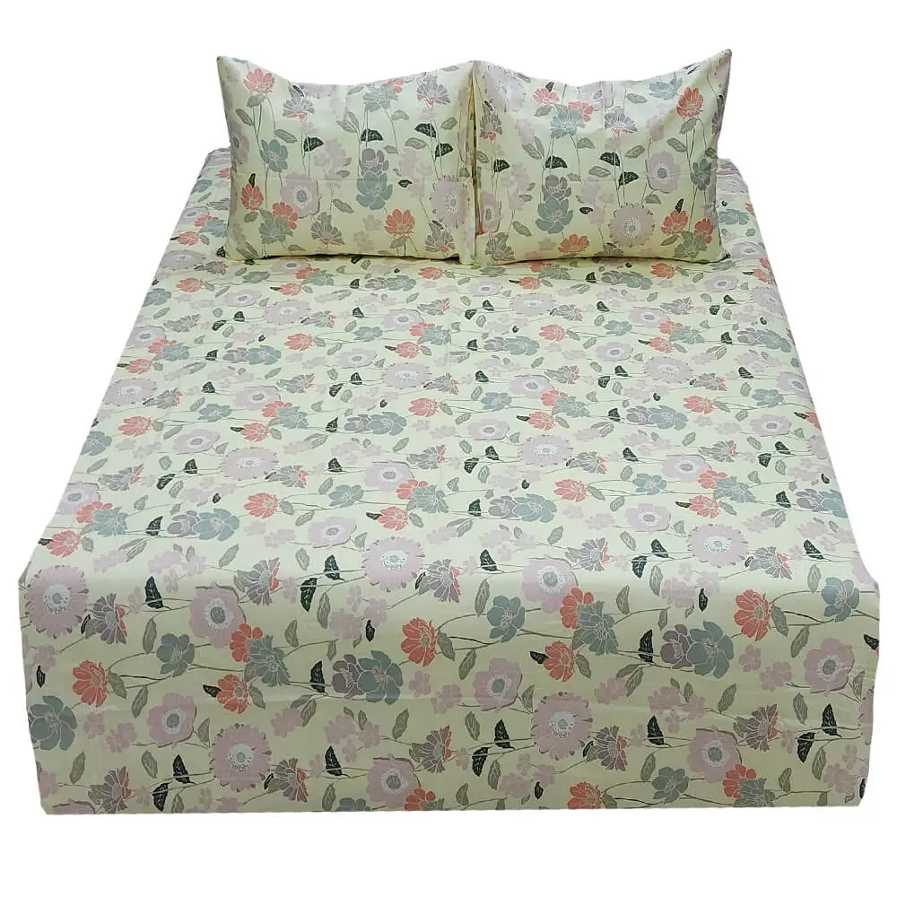 Anemone Yellow Bed Sheet