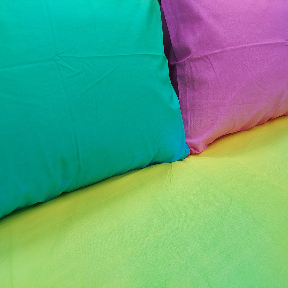 Hometex Rainbow Bed Sheet Vibrant and Comfy Bedding for Your Bedroom